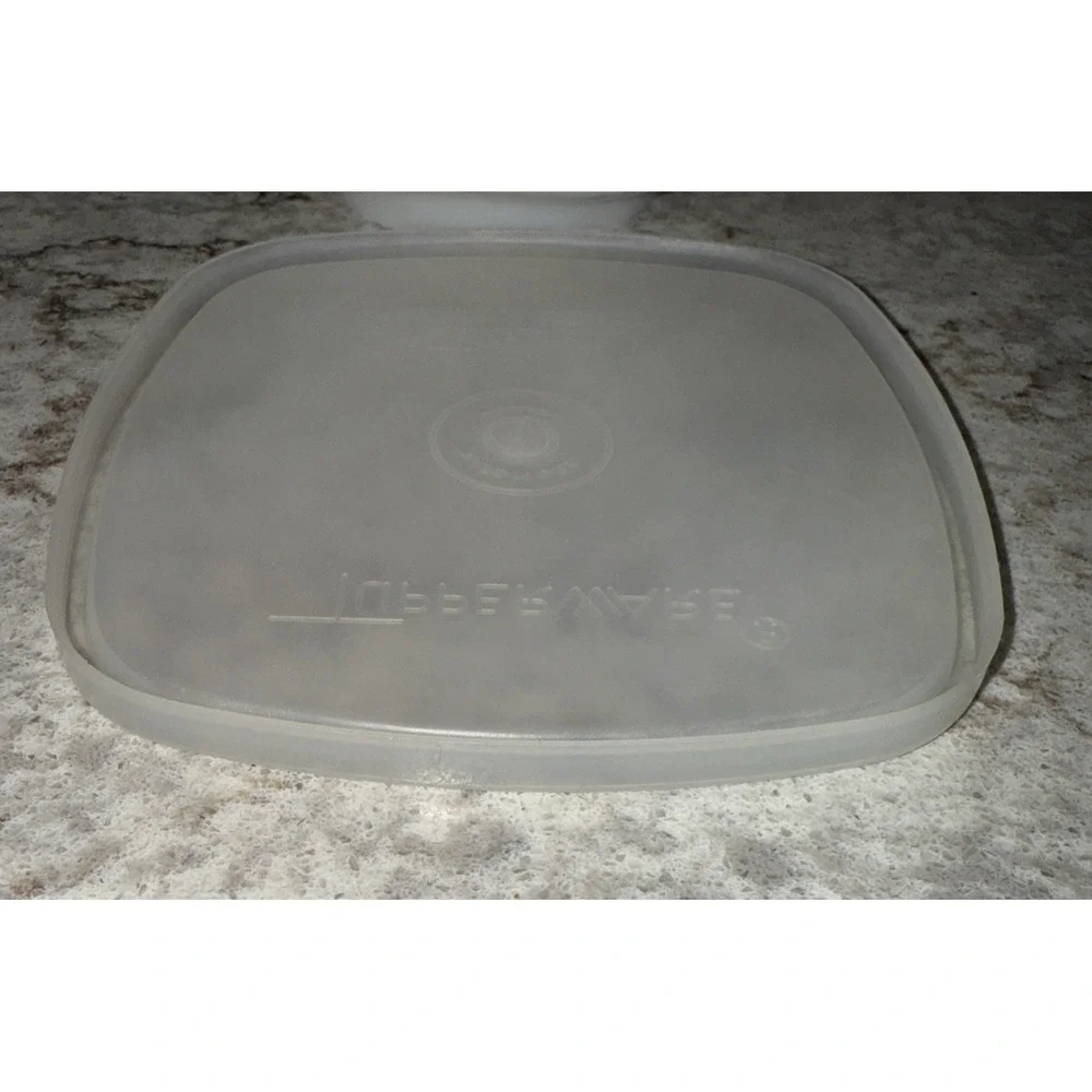 Tupperware Serve-ette Tray Bowl Lid seal dish beige brown Dip Vegetable 771-1